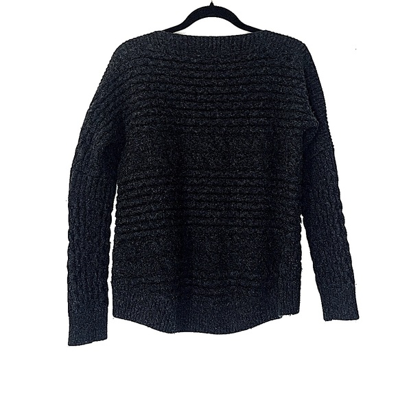 Allsaints Reed Chunky Knit Charcoal Gray Sweater S - Picture 4 of 14